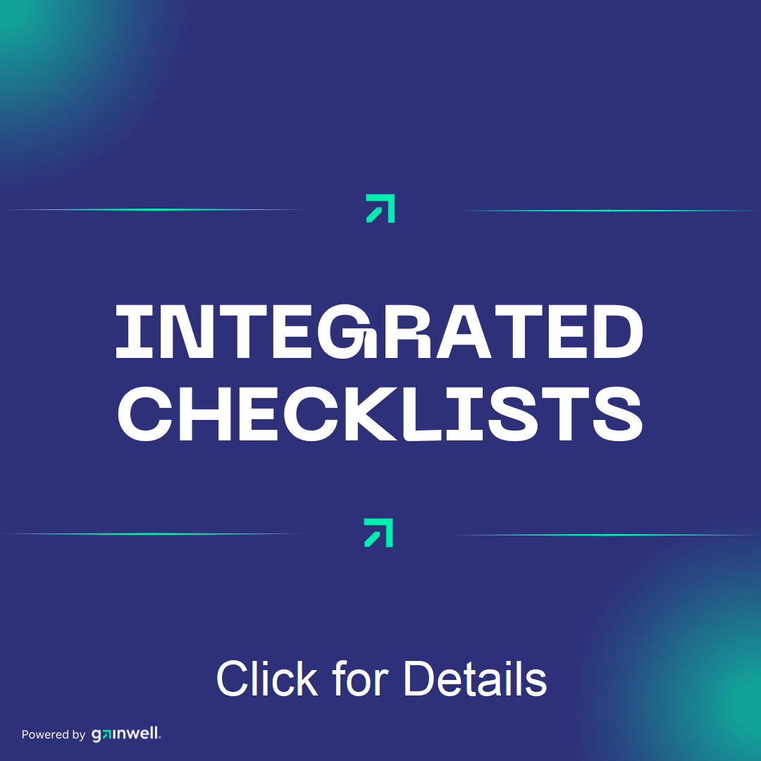 Integrated Checklists, click for details